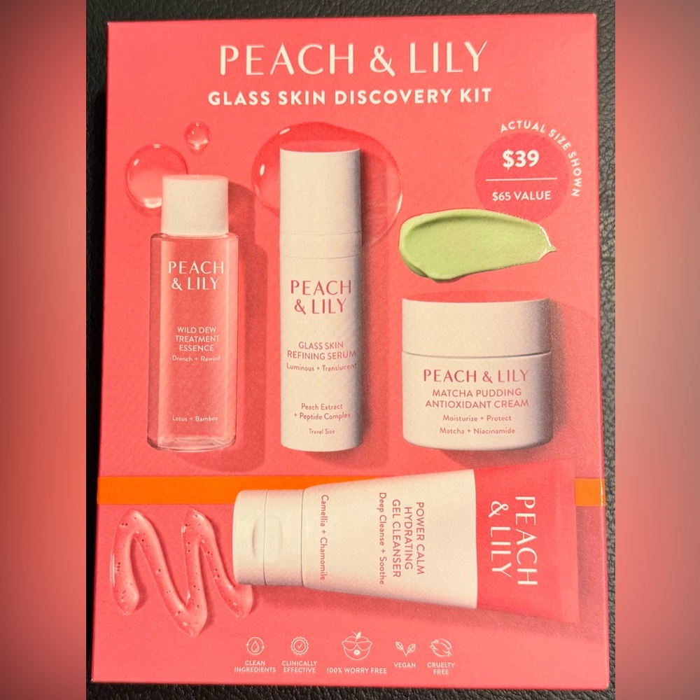 Peach & Lily Glass Skin Discovery Kit and Glass Skin Ginseng Collagen Mask